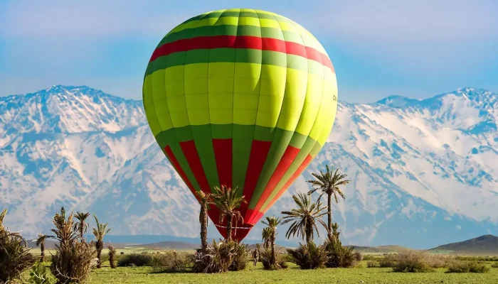 Hot air balloon marrakesh