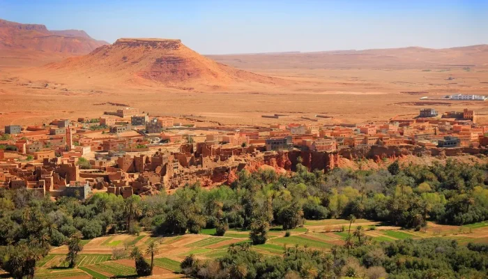 Tinerhir sits in the Todra Valley